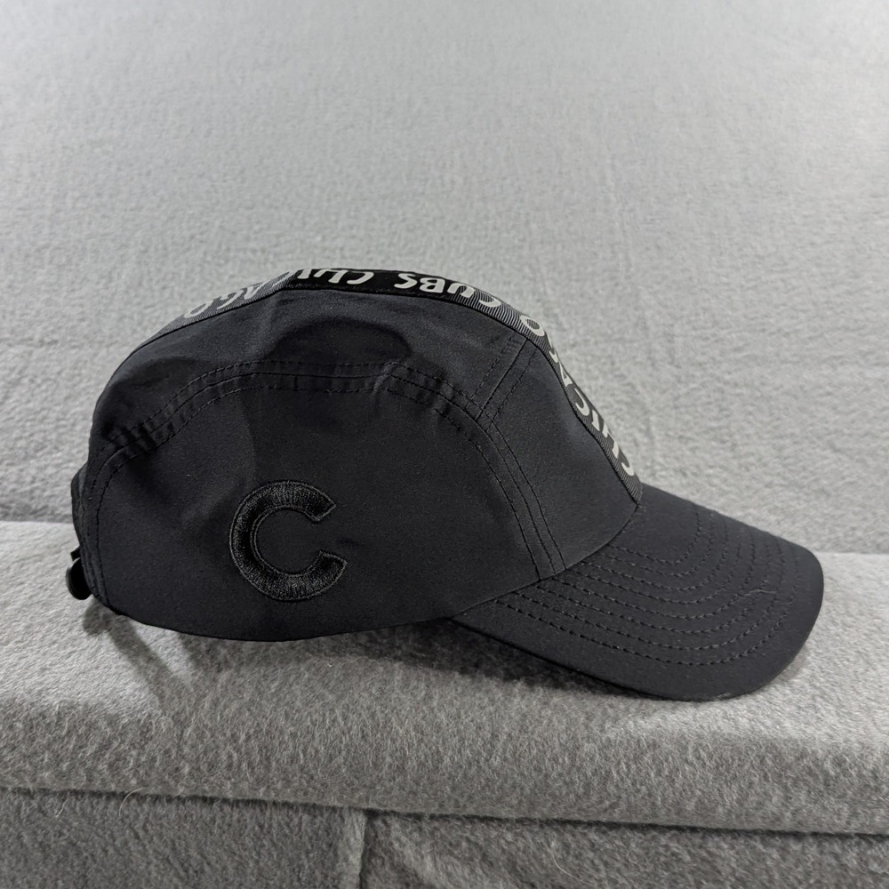 New Era Unisex Chicago Cubs 5-Panel Camper Hat OSFM Black Gray Logo Tape MLB - Picture 5 of 10